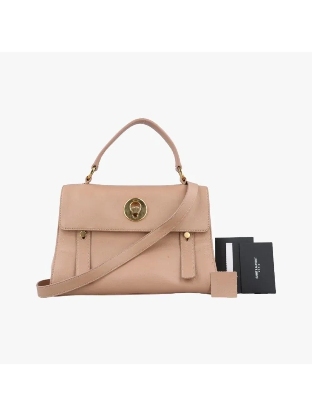 Saint Laurent Muse to Beige Leather Shoulder
